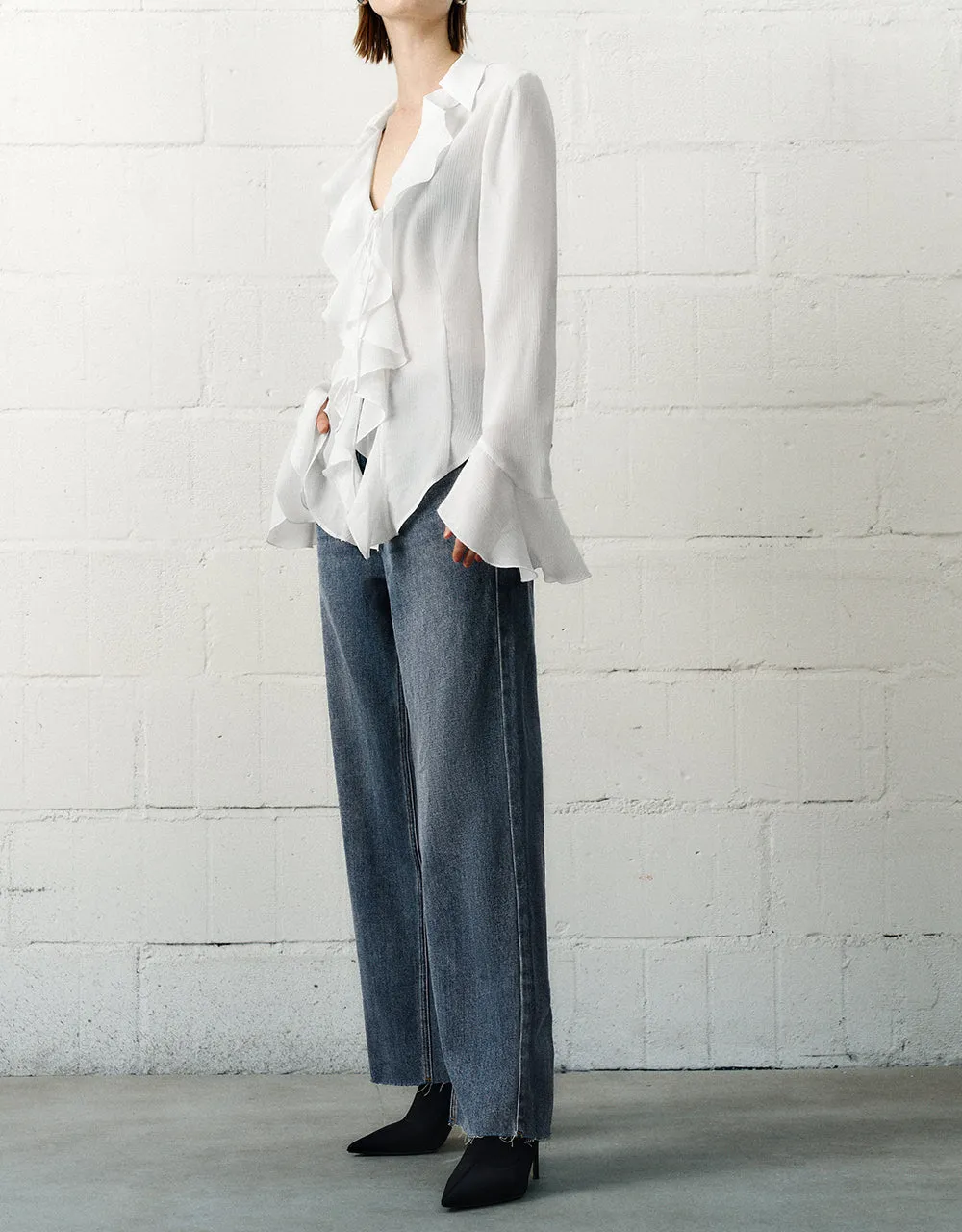 Wide-Leg Jeans sold by Urban Revivo product image thumbnail 4