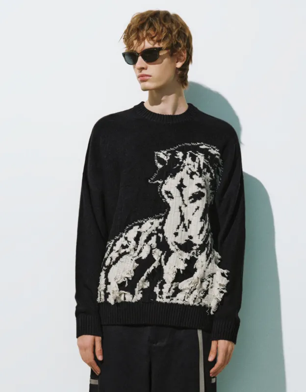 Crew Neck Knitted T-Shirt sold by Urban Revivo