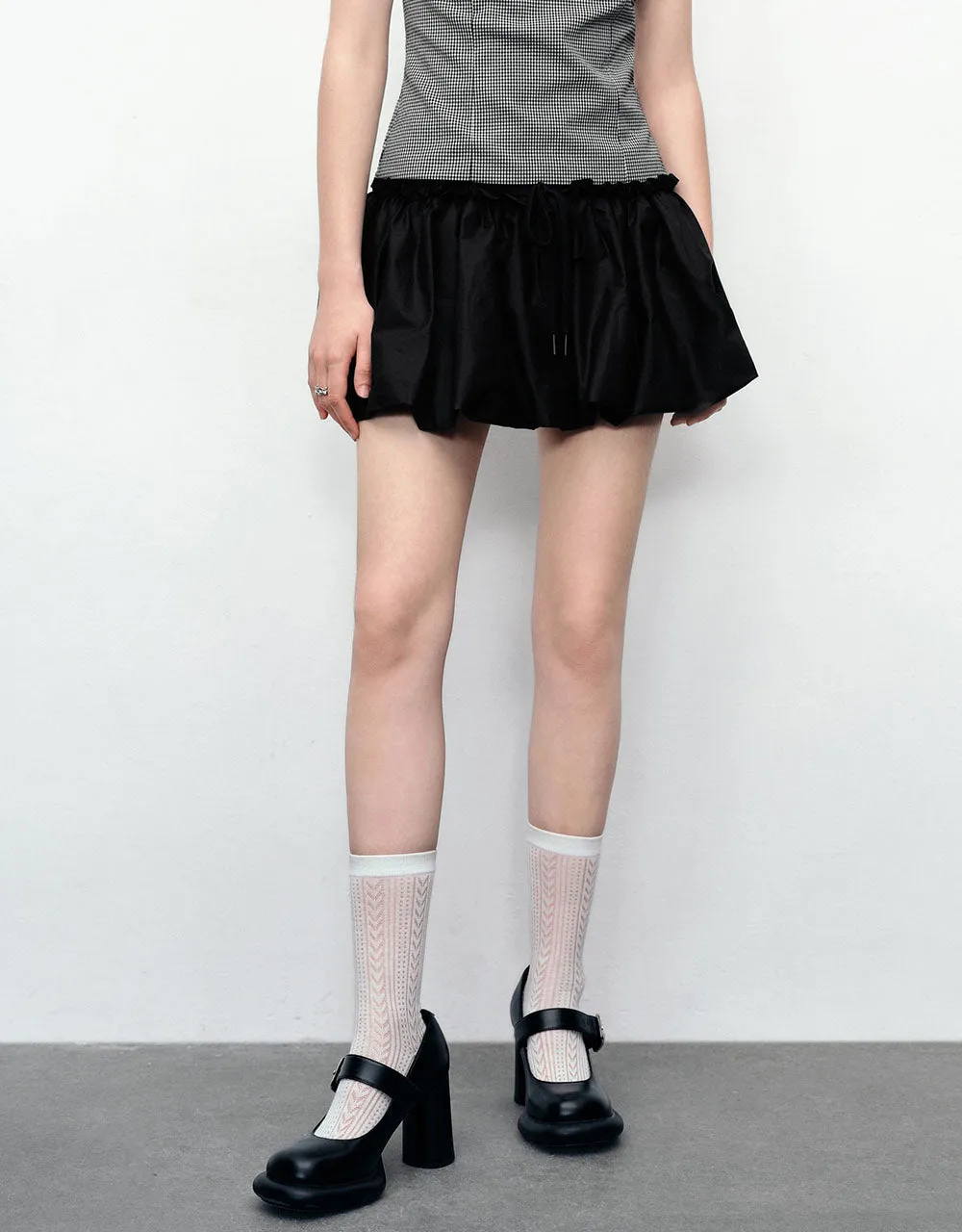 Elastic Waist Mini A-Line Skirt sold by Urban Revivo product image thumbnail 2