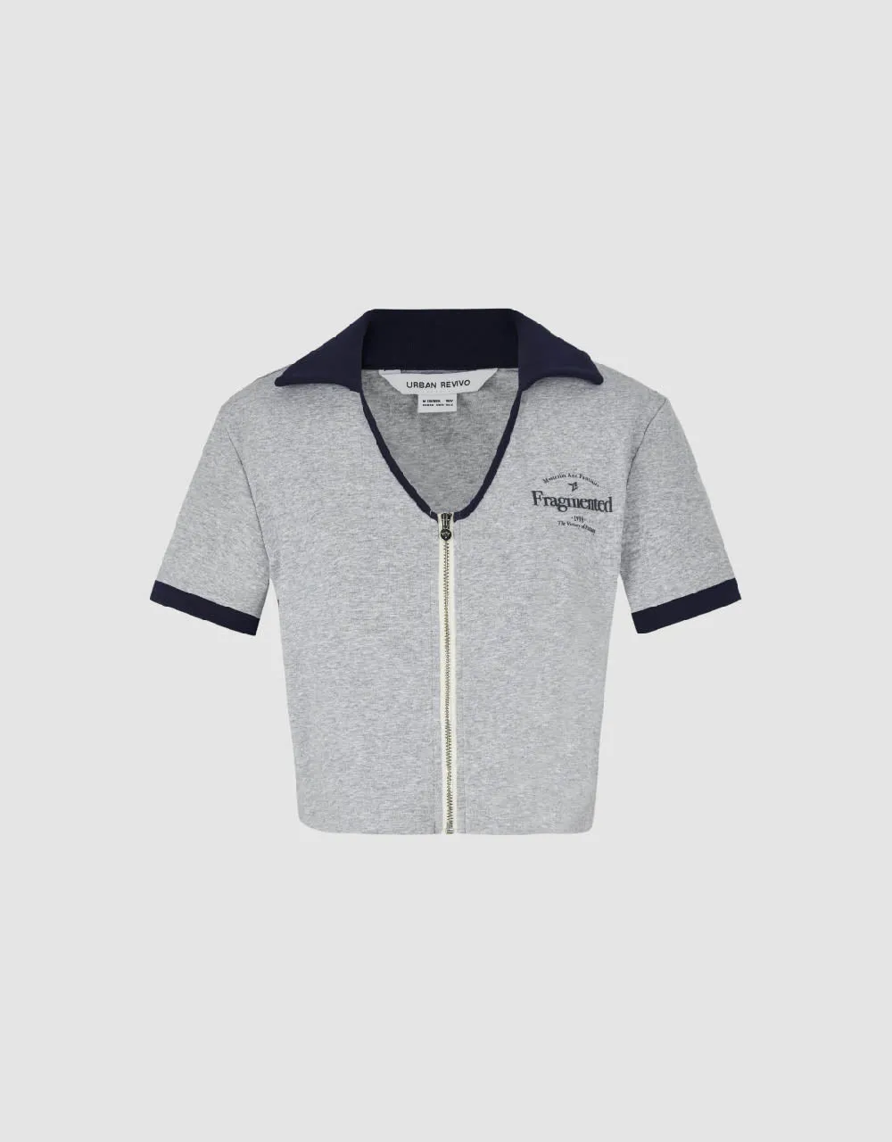 Zipper Front Lapel Shirt sold by Urban Revivo product image thumbnail 2