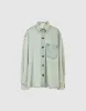 Button Up Straight Denim Shirt sold by Urban Revivo