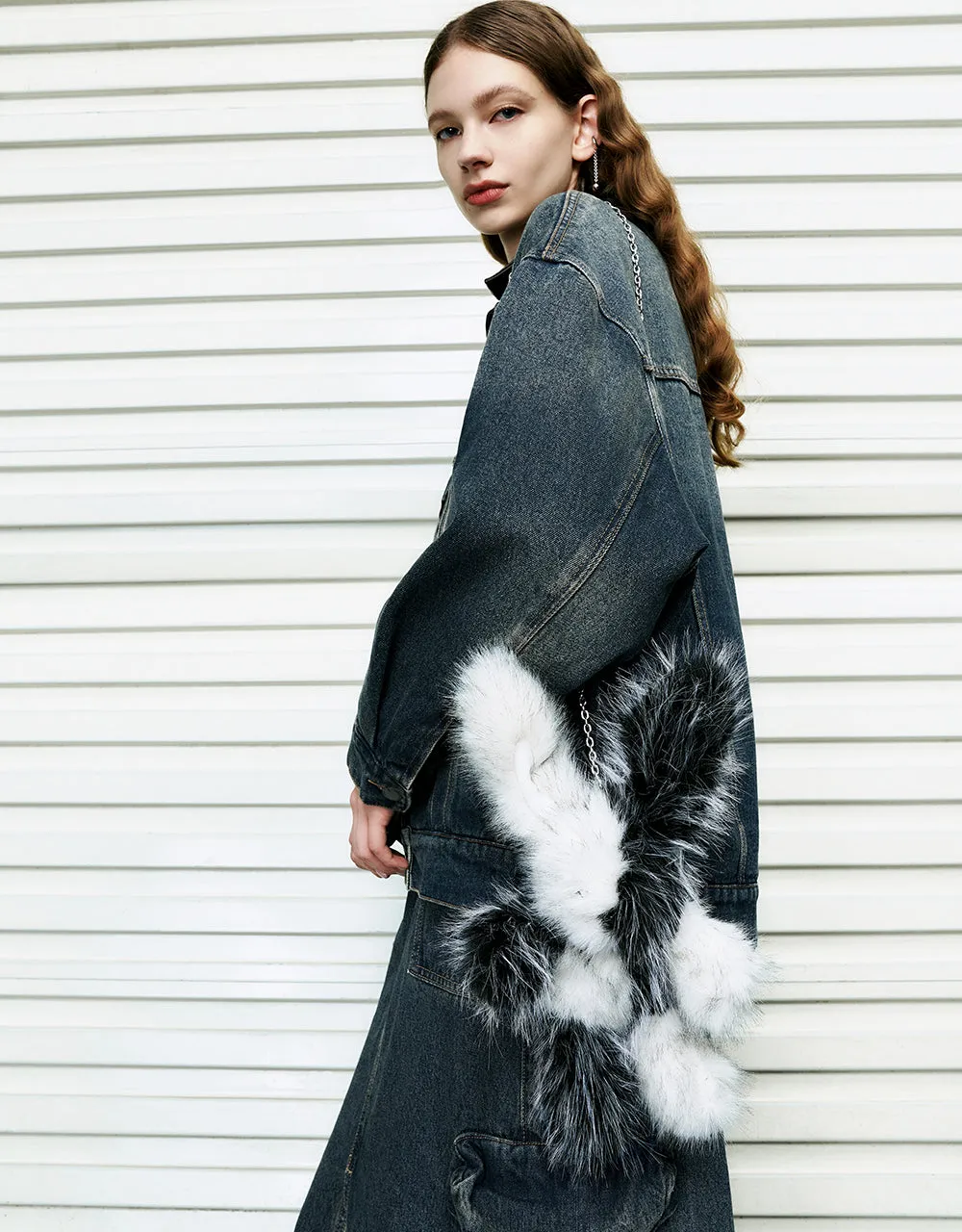 Button Up Denim Jacket sold by Urban Revivo product image thumbnail 3