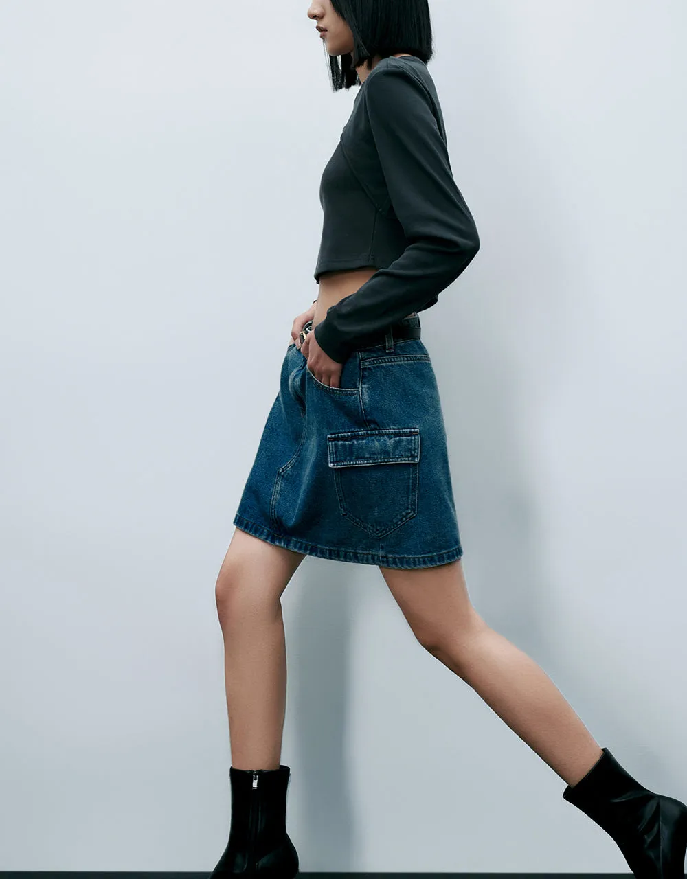 Cut-Out Crew Neck Knitted T-Shirt sold by Urban Revivo product image thumbnail 5