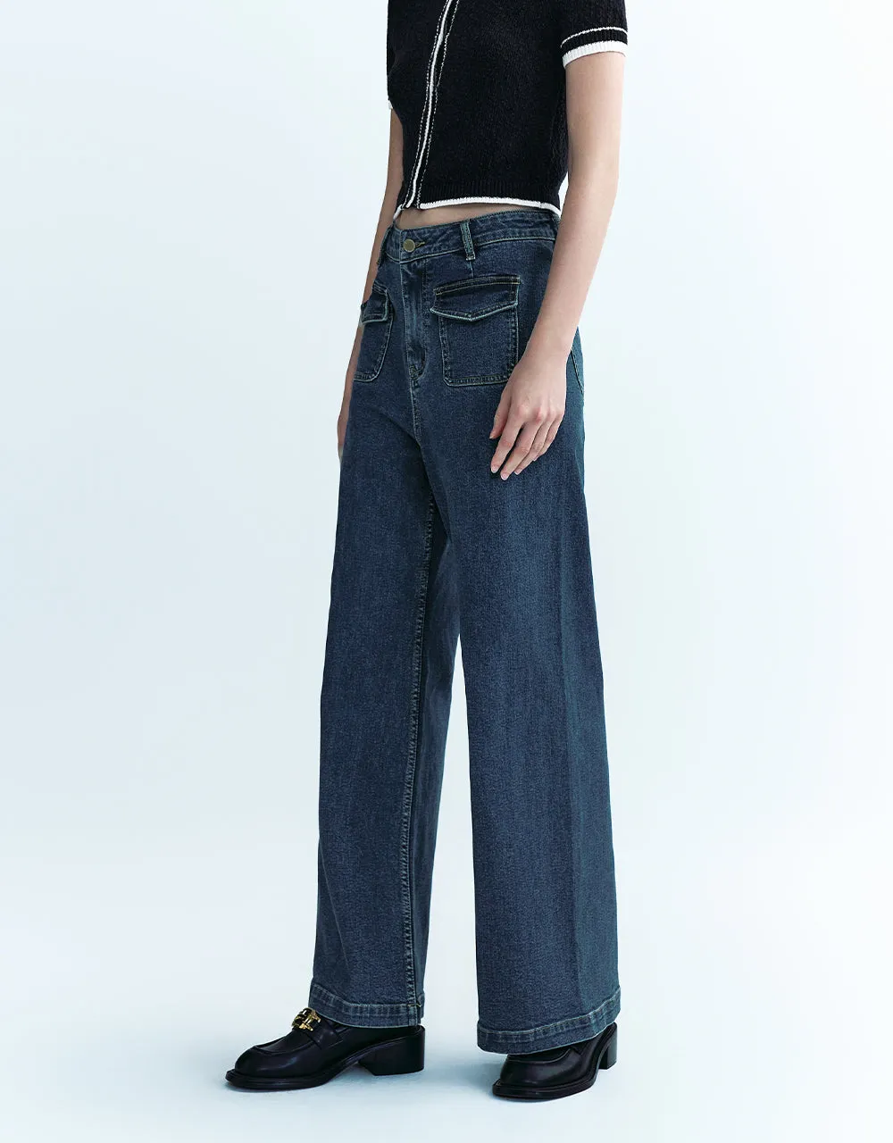 Front Pockets Straight Jeans sold by Urban Revivo product image thumbnail 4