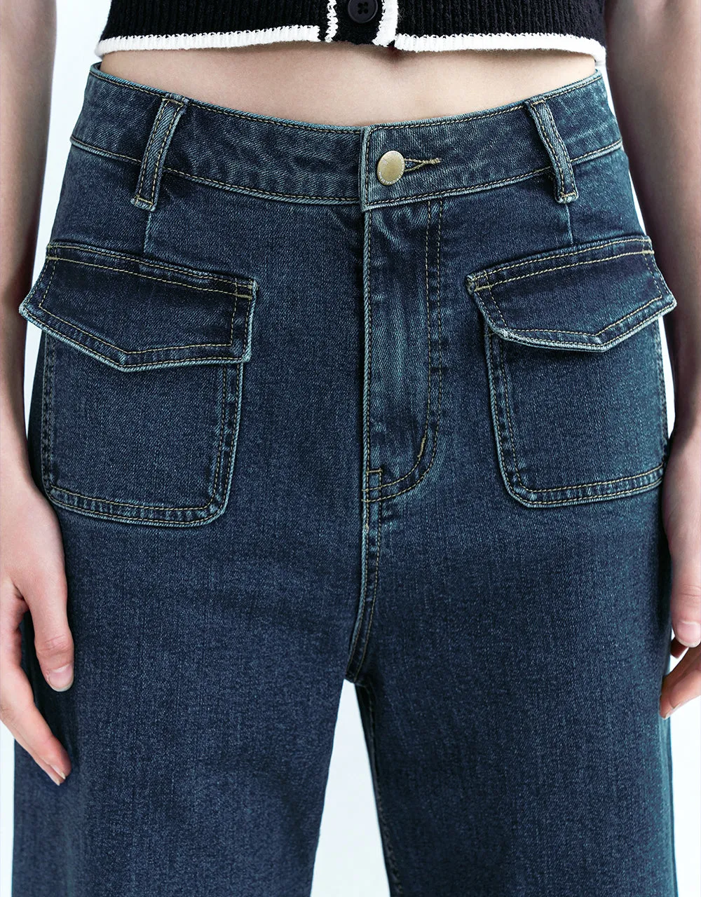 Front Pockets Straight Jeans sold by Urban Revivo product image thumbnail 5
