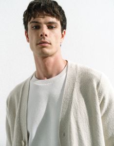 V-Neck Knitted Cardigan sold by Urban Revivo