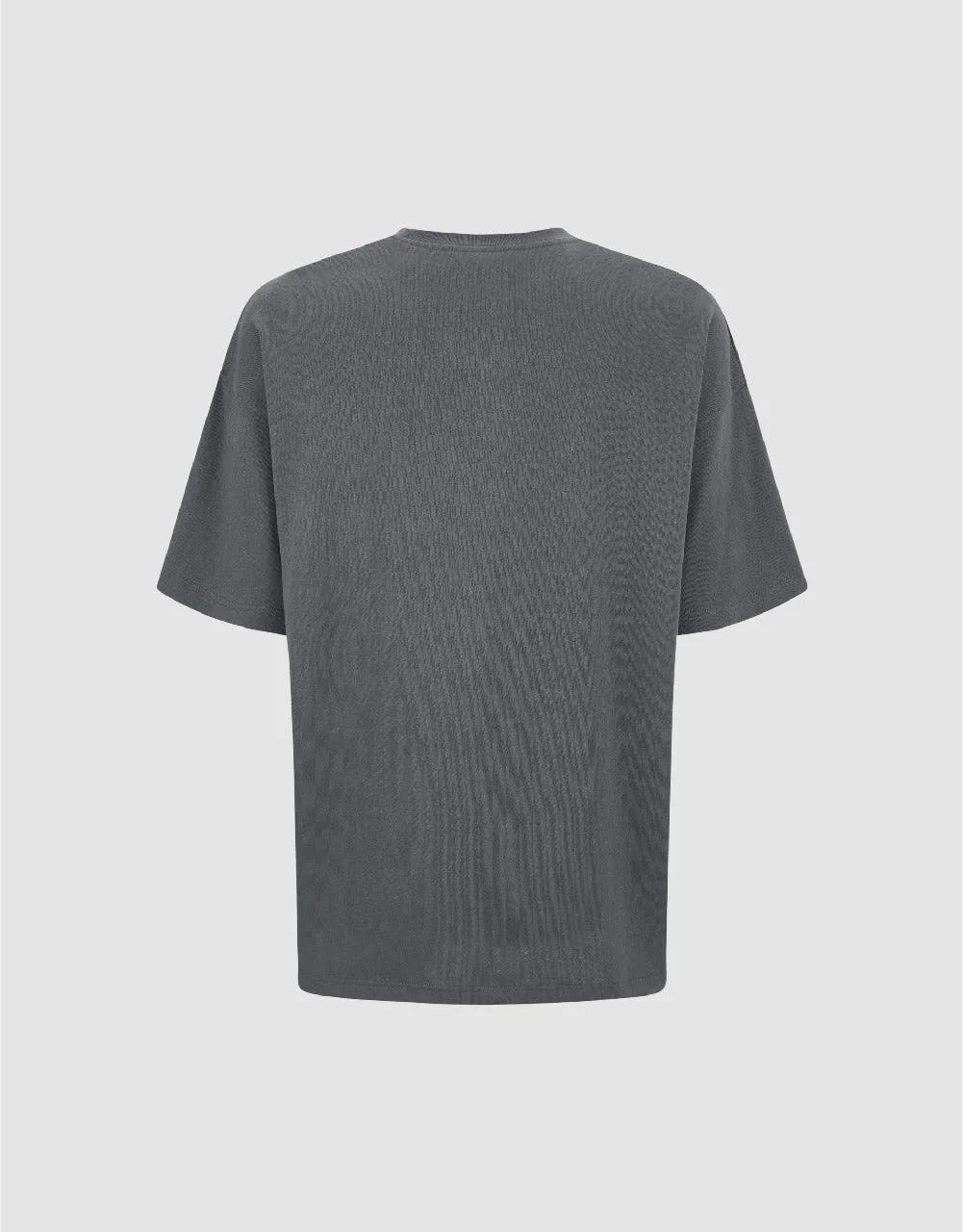 Printed Crew Neck Loose T-Shirt sold by Urban Revivo product image thumbnail 5