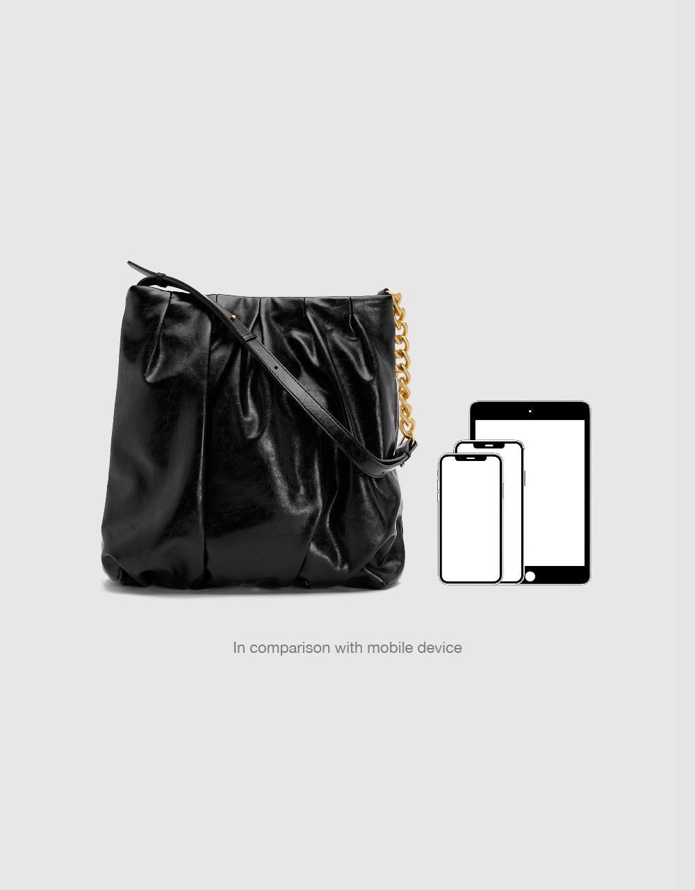 Vegan Leather Shoulder Bag sold by Urban Revivo product image thumbnail 3