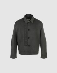 Button Up Jacket With Zipper Detail sold by Urban Revivo
