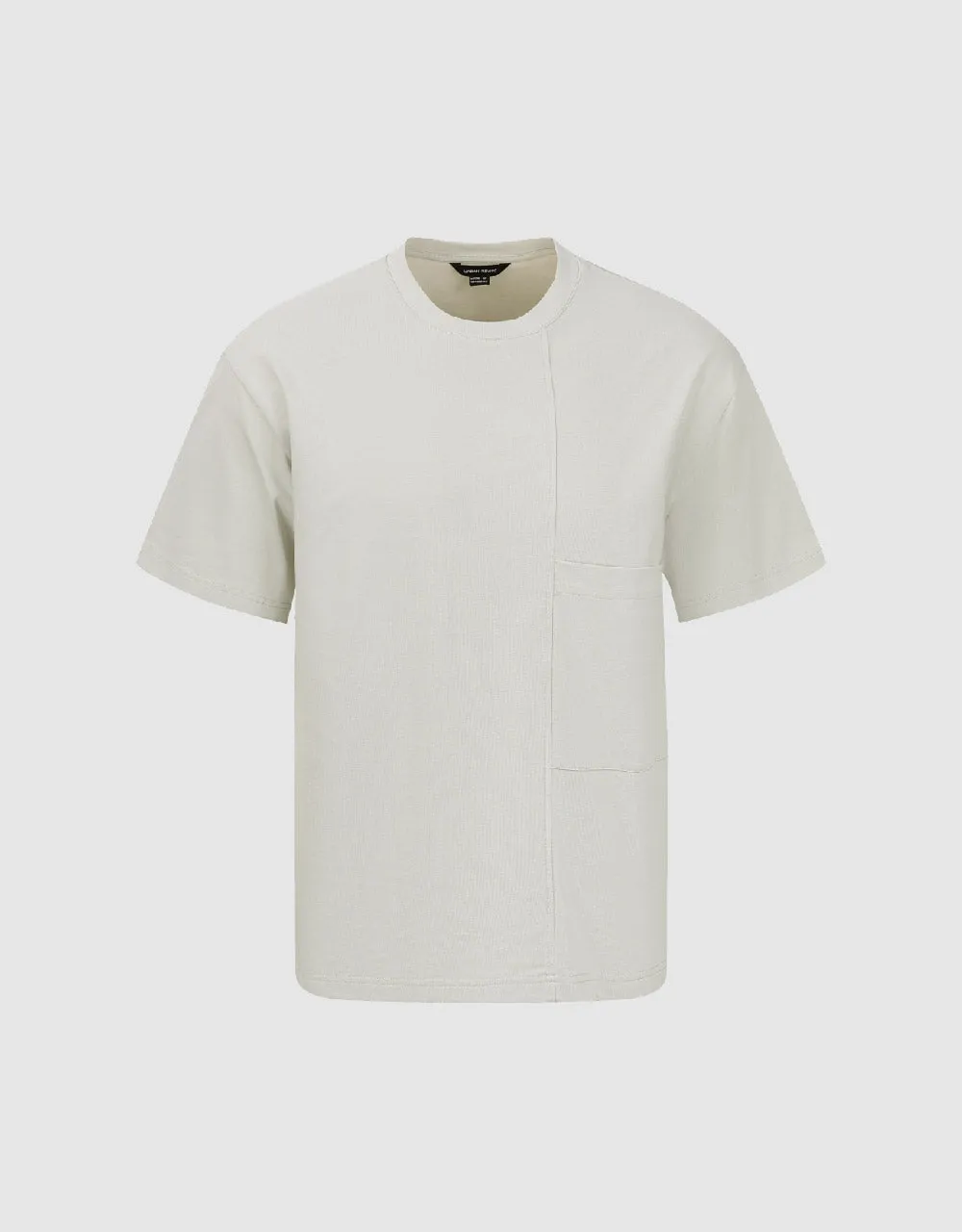 Crew Neck Straight T-Shirt sold by Urban Revivo product image thumbnail 2