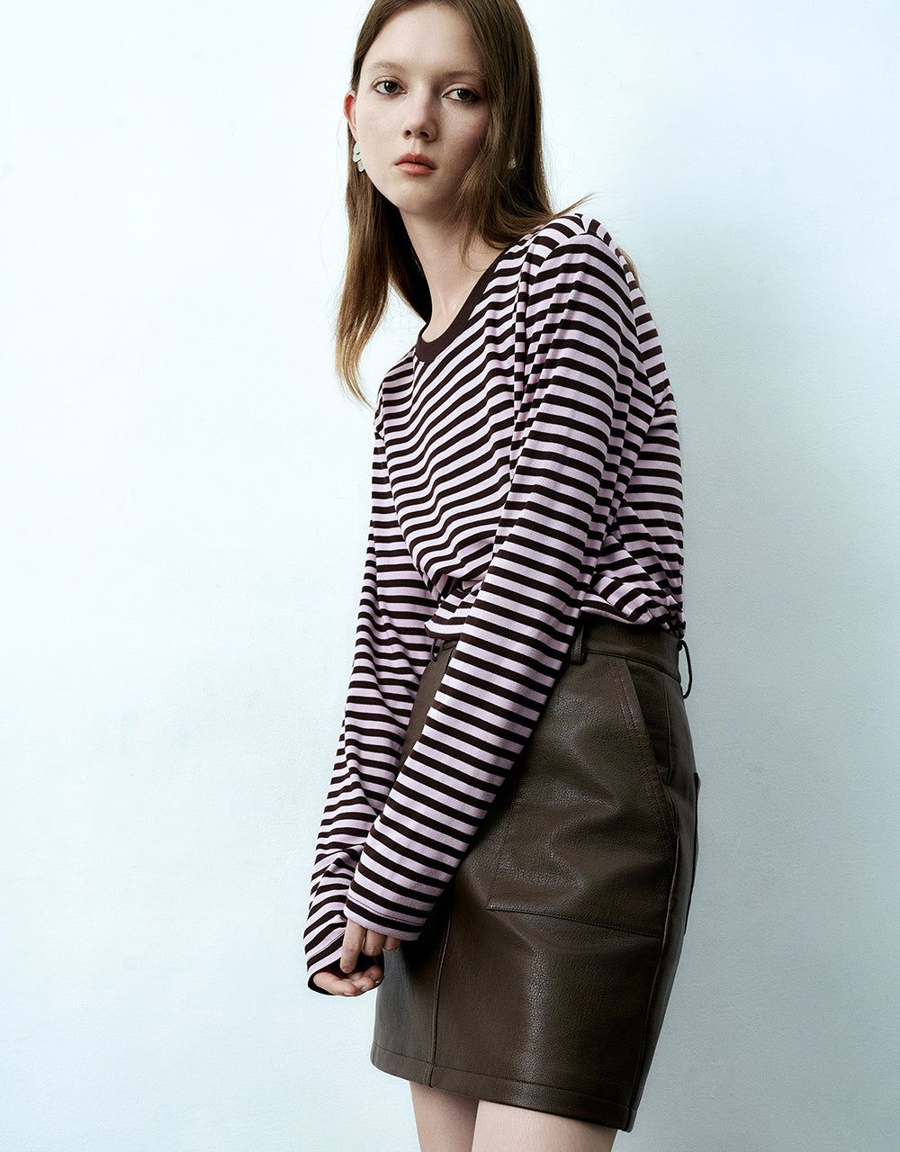 Striped Crew Neck T-Shirt sold by Urban Revivo product image thumbnail 3