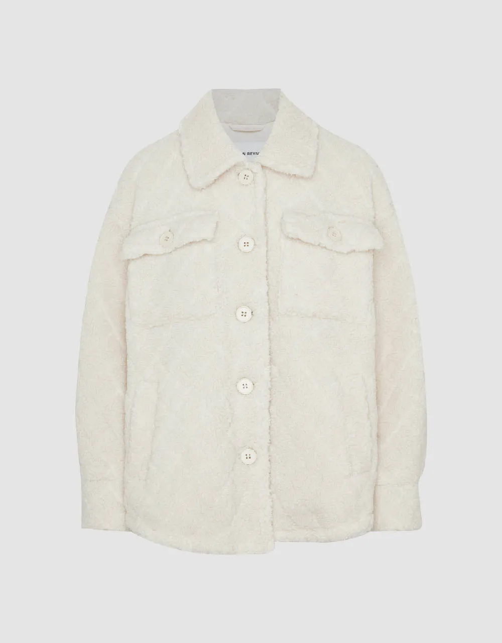 Button Up Straight Furry Jacket sold by Urban Revivo product image thumbnail 5