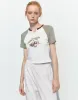 Printed Raglan Sleeve Skinny T-Shirt sold by Urban Revivo