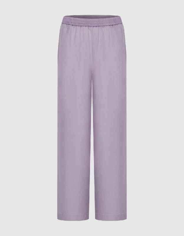 Elastic Waist Wide-Leg Pants sold by Urban Revivo