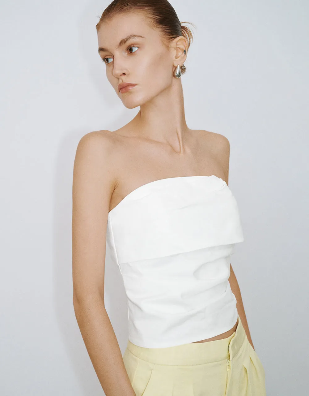 Ruched Skinny Tube Top sold by Urban Revivo