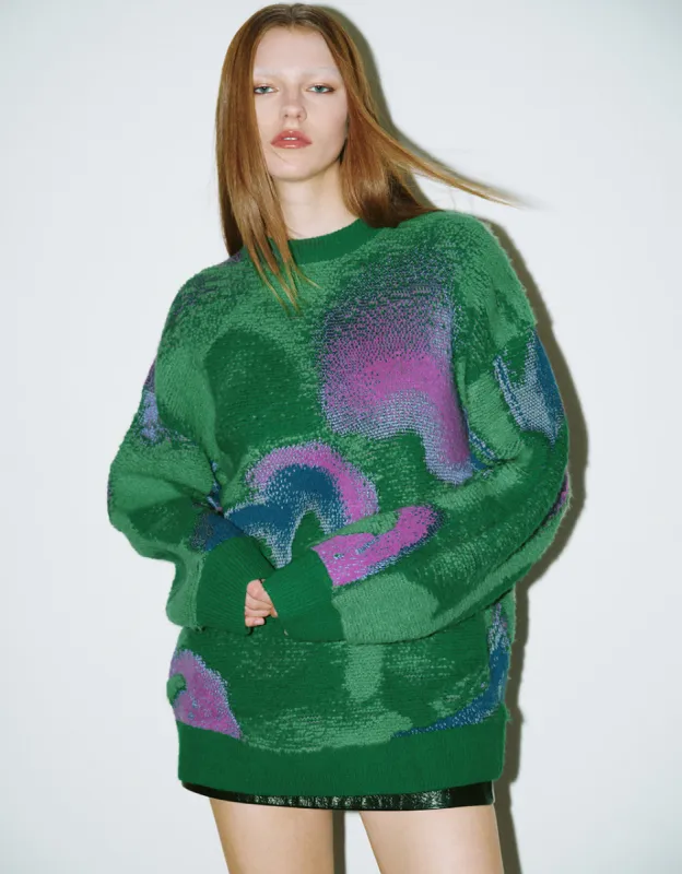 Crew Neck Knitted T-Shirt sold by Urban Revivo