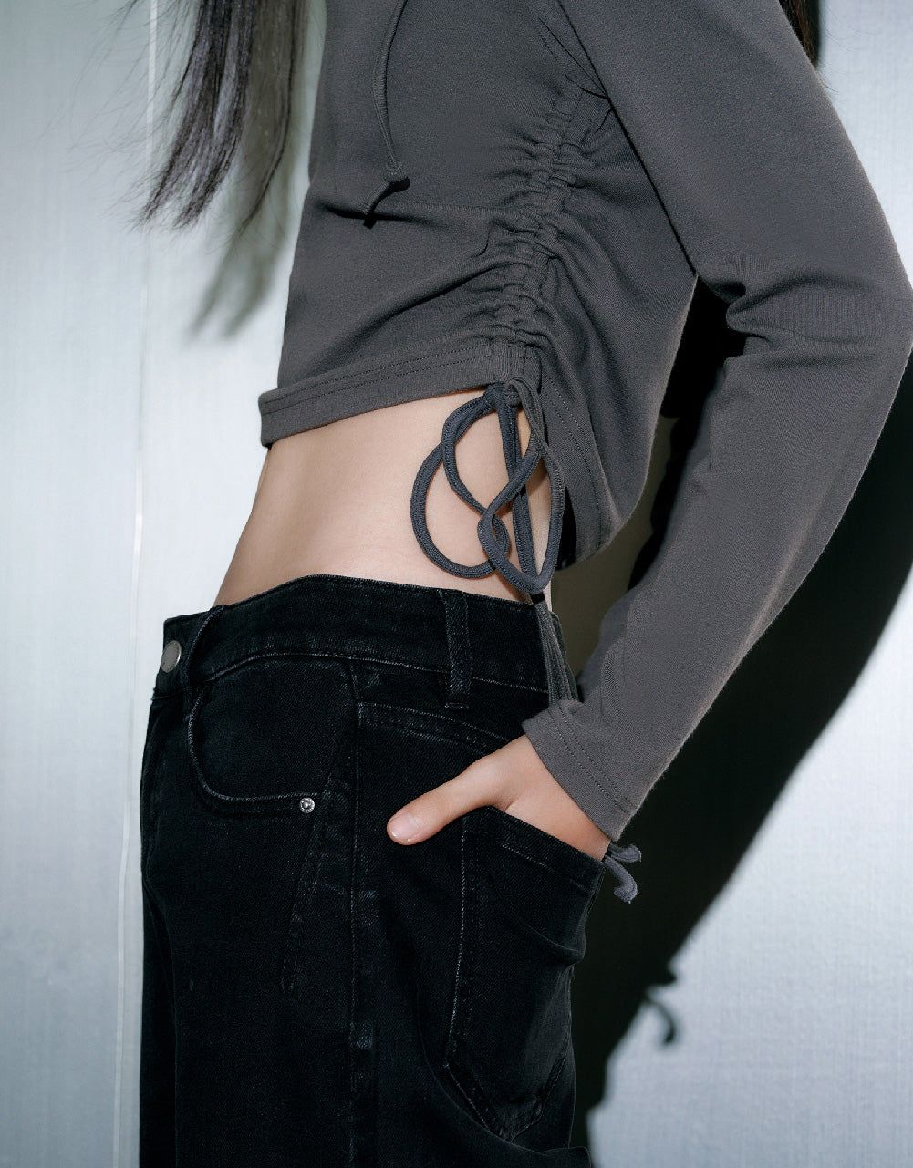Hooded Skinny Sweatshirt sold by Urban Revivo product image thumbnail 5
