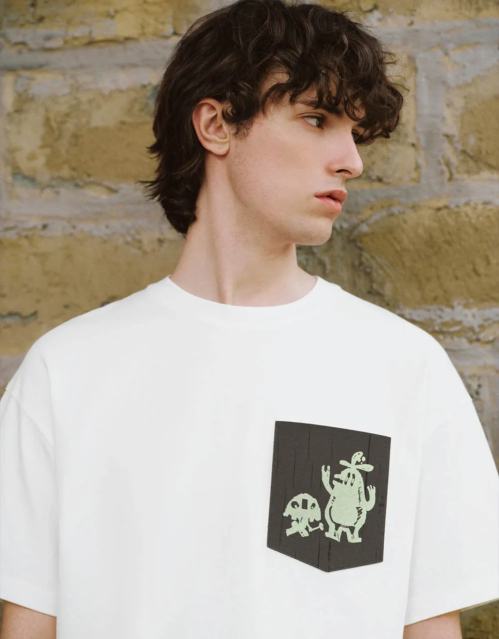 Printed Crew Neck Straight T-Shirt sold by Urban Revivo product image thumbnail 3