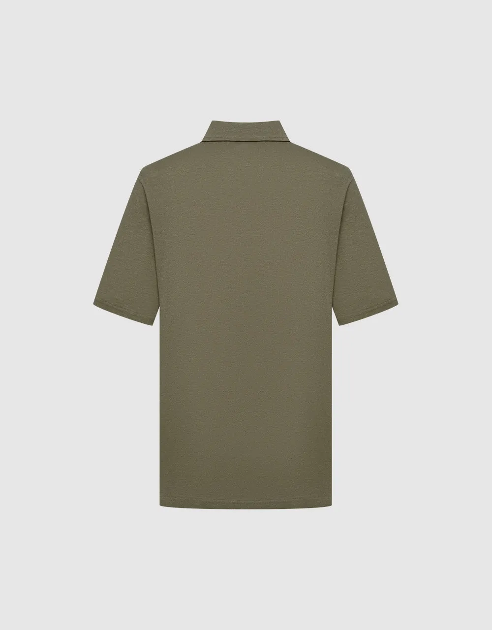 Button Half Placket Straight Polo Shirt sold by Urban Revivo product image thumbnail 2