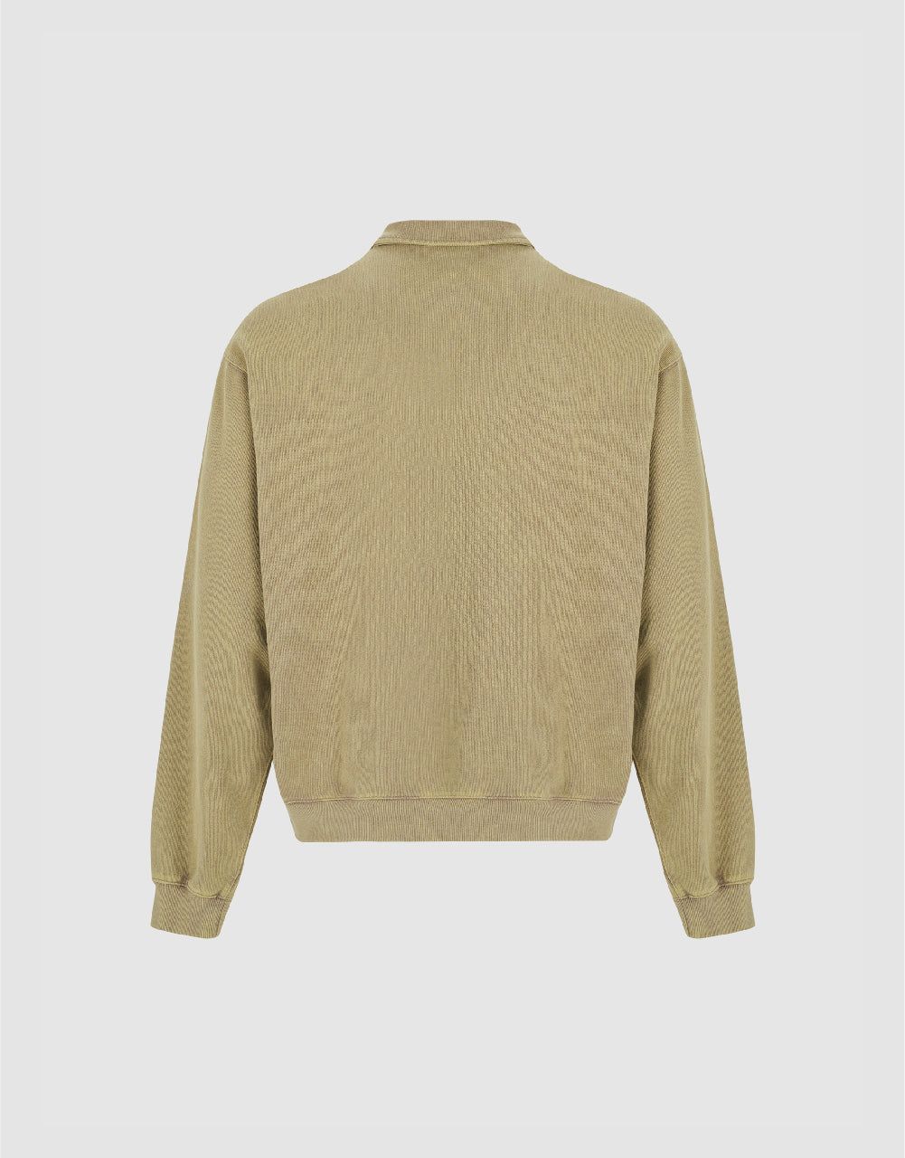 Zip Half Placket Loose Polo Shirt sold by Urban Revivo product image thumbnail 2