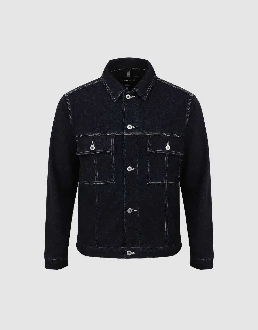 Button Up Denim Jacket With Pockets sold by Urban Revivo product image thumbnail 2