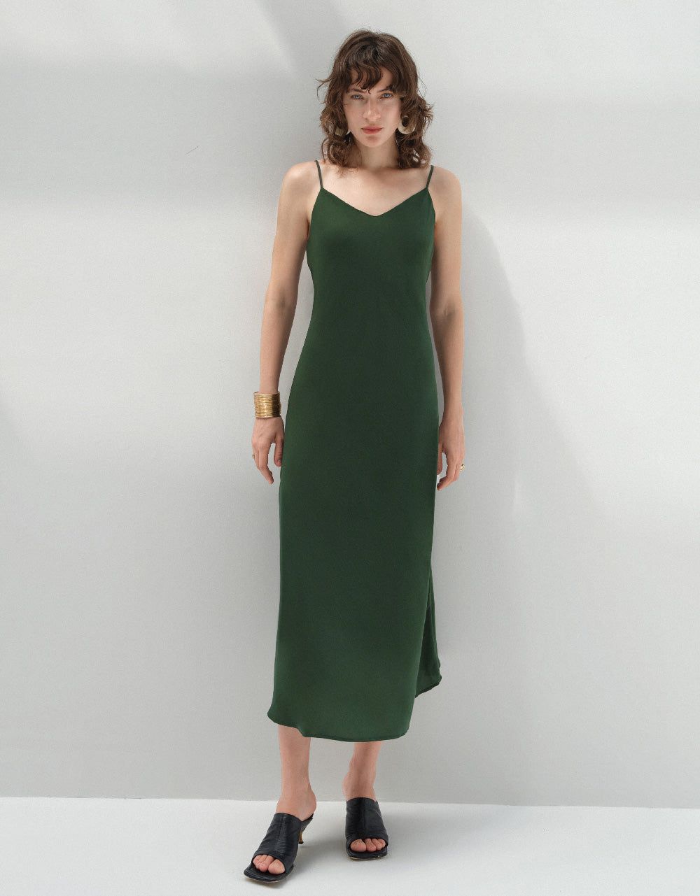 V-Neck A-Line Cami Dress sold by Urban Revivo