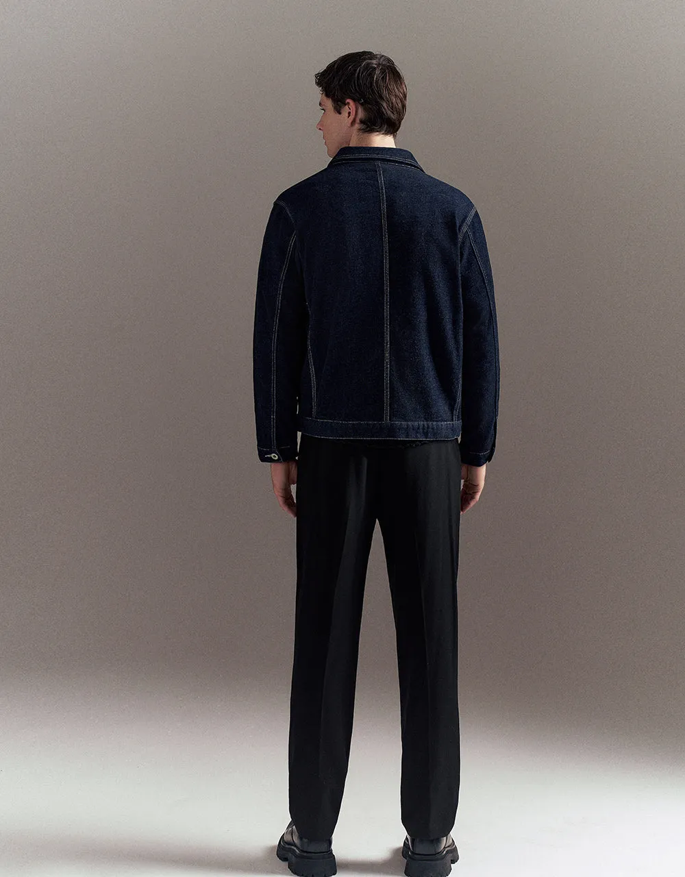 Button Up Denim Jacket With Pockets sold by Urban Revivo product image thumbnail 4