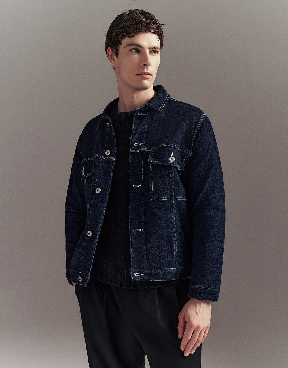 Button Up Denim Jacket With Pockets sold by Urban Revivo