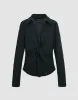 Twist Front V-Neck Overhead Shirt sold by Urban Revivo