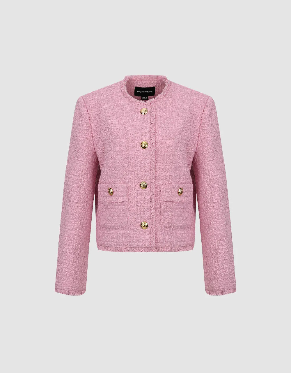 Crew Neck Tweed Jacket sold by Urban Revivo product image thumbnail 5