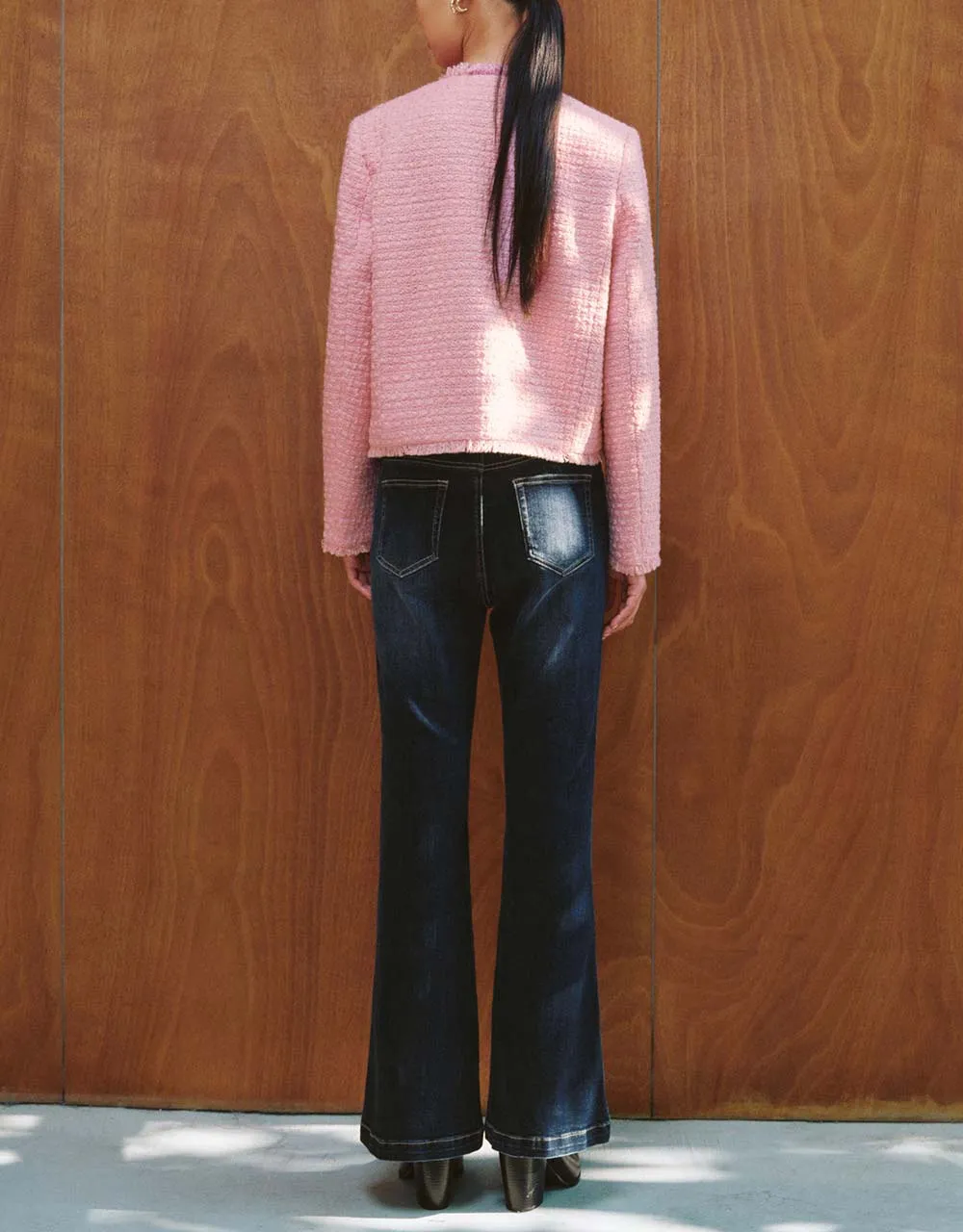 Crew Neck Tweed Jacket sold by Urban Revivo product image thumbnail 4