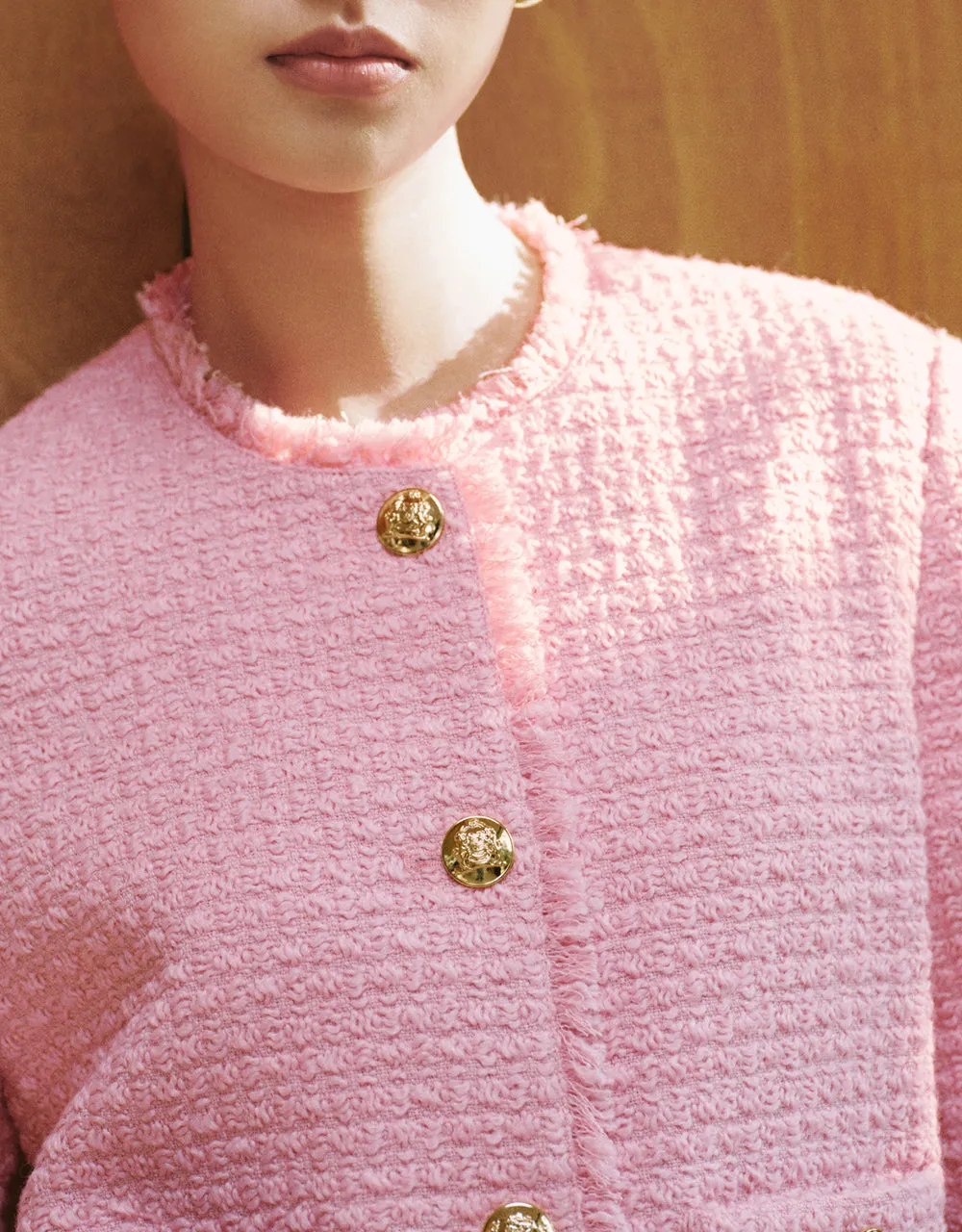 Crew Neck Tweed Jacket sold by Urban Revivo product image thumbnail 3