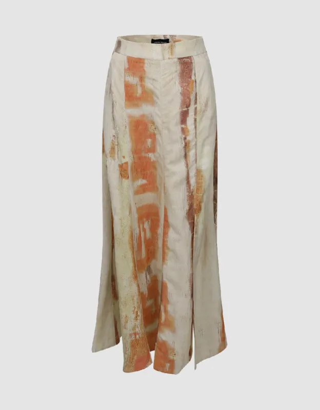 Printed Midi Fishtail Skirt sold by Urban Revivo