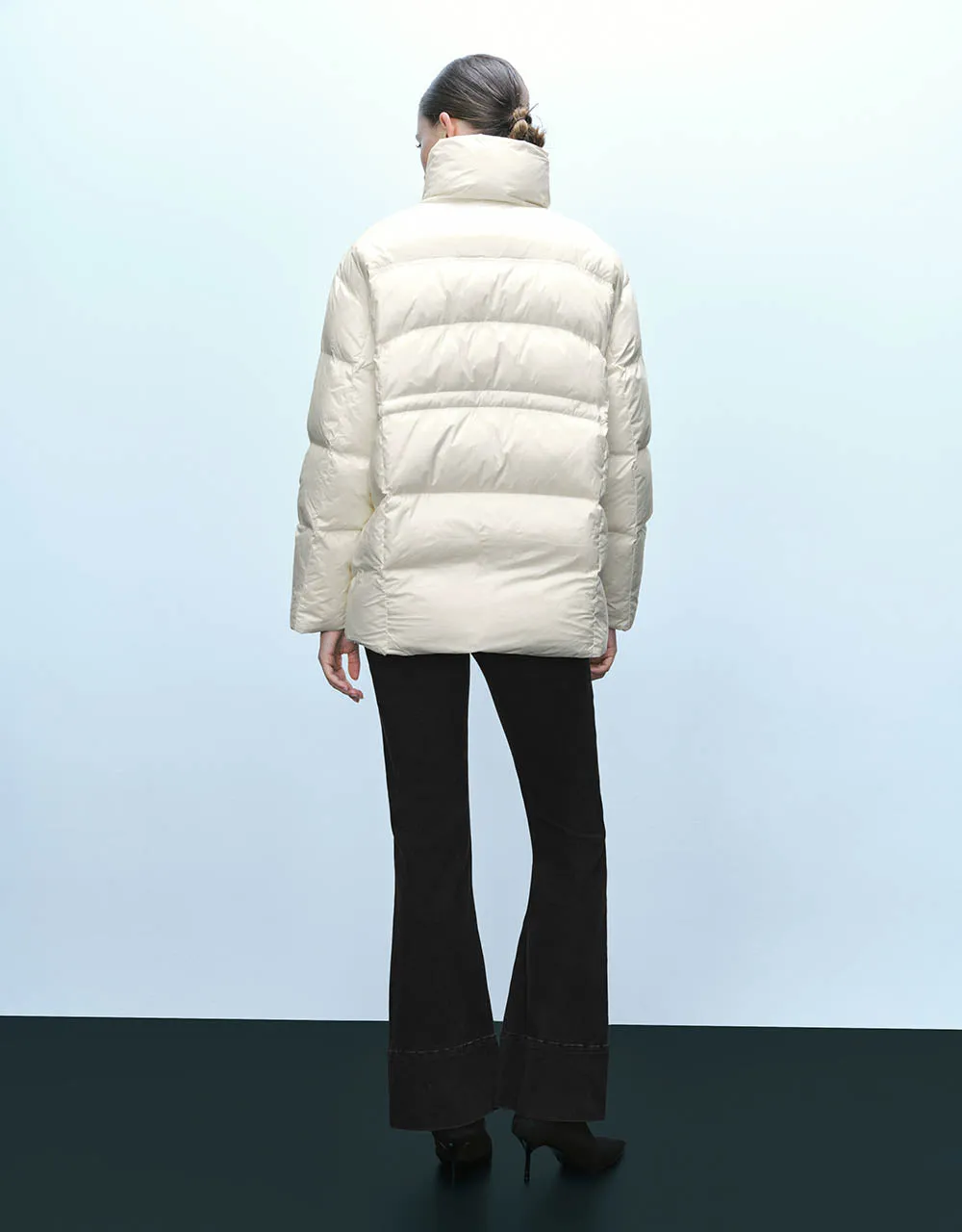 Stand Collar Puffer Jacket sold by Urban Revivo product image thumbnail 3