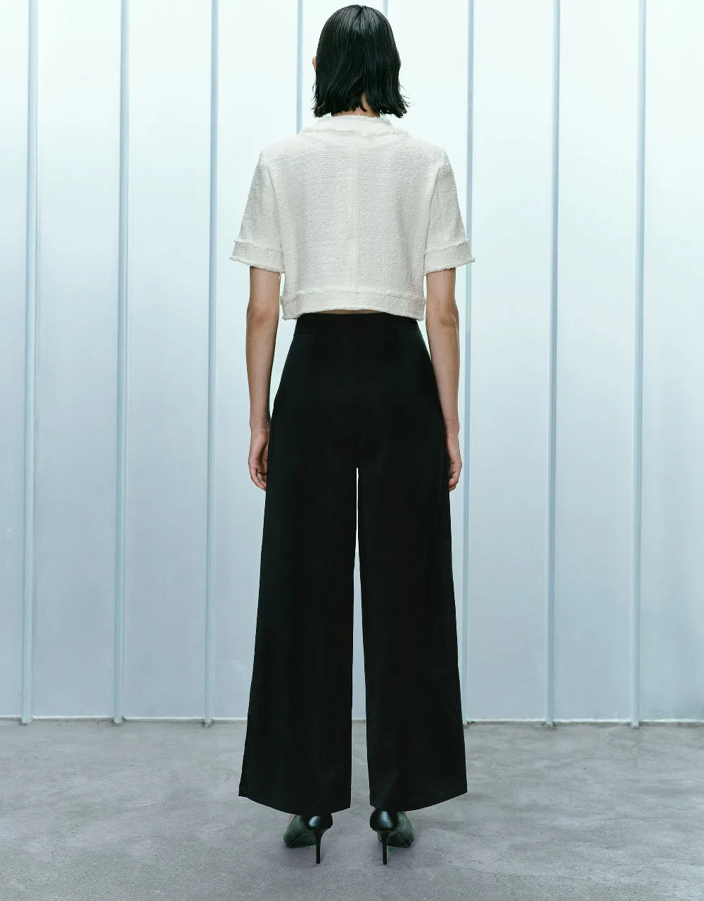 Raw Hem Tweed Jacket sold by Urban Revivo product image thumbnail 4