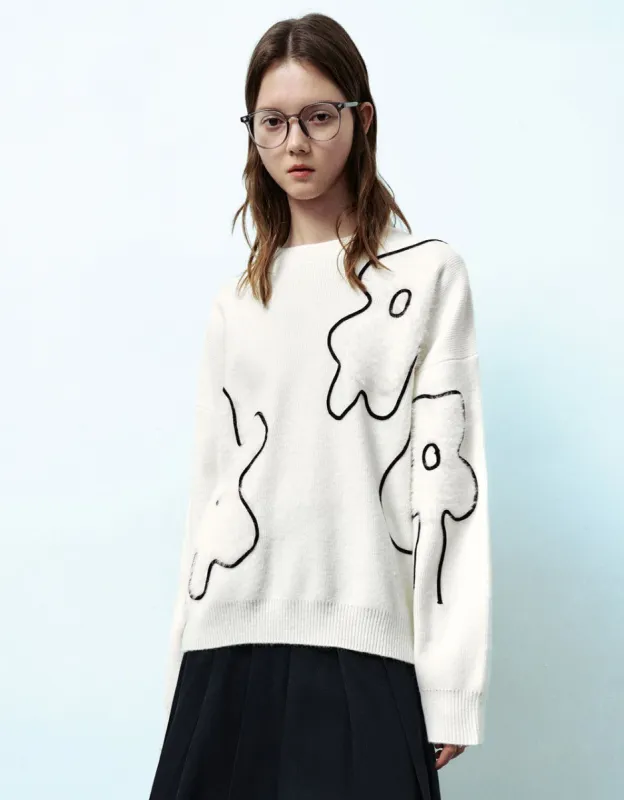 Drop Shoulder Sleeve Crew Neck Knitted T-Shirt sold by Urban Revivo