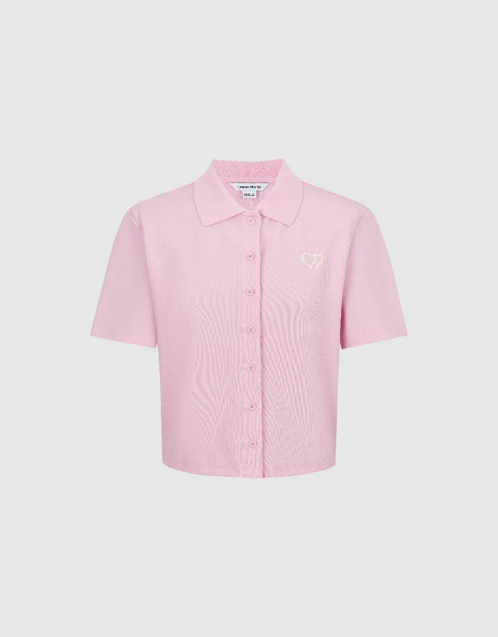 Button Up Polo T-Shirt sold by Urban Revivo product image thumbnail 2