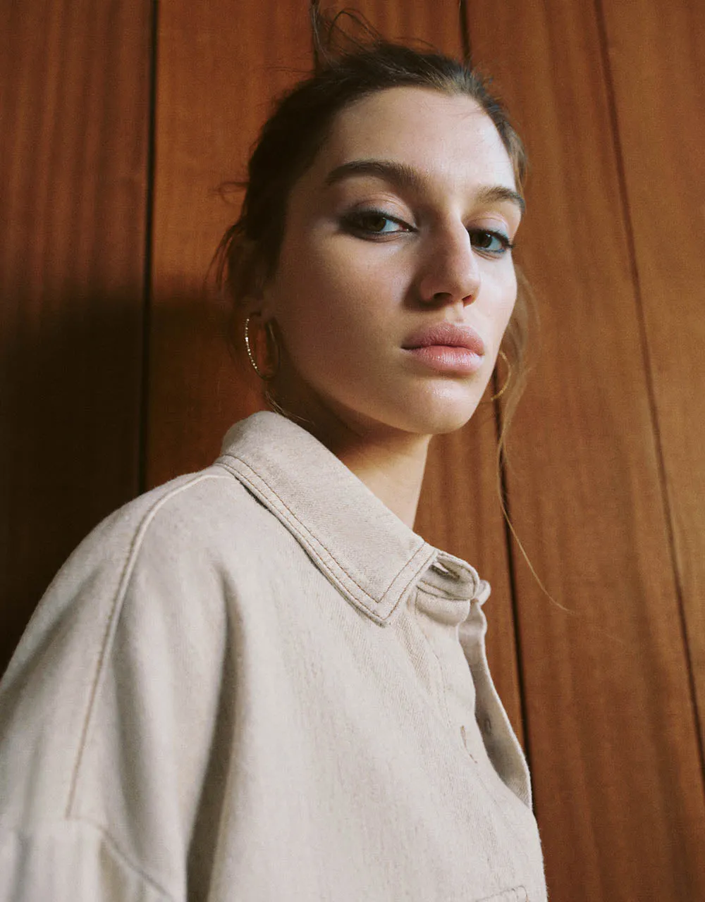 Button Up Oversized Denim Shirt sold by Urban Revivo product image thumbnail 4