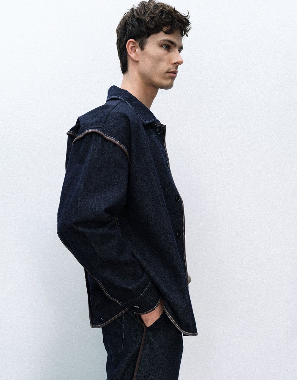 Button Up Denim Jacket sold by Urban Revivo product image thumbnail 2