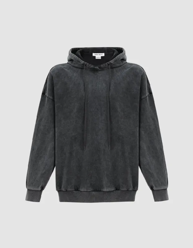 Straight Hooded Sweatshirt sold by Urban Revivo