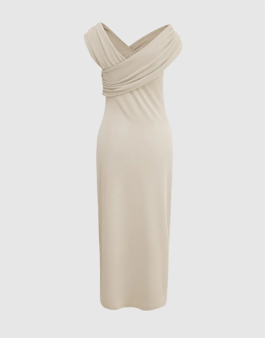 Sleeveless Off-Shoulder Skinny Dress sold by Urban Revivo product image thumbnail 5