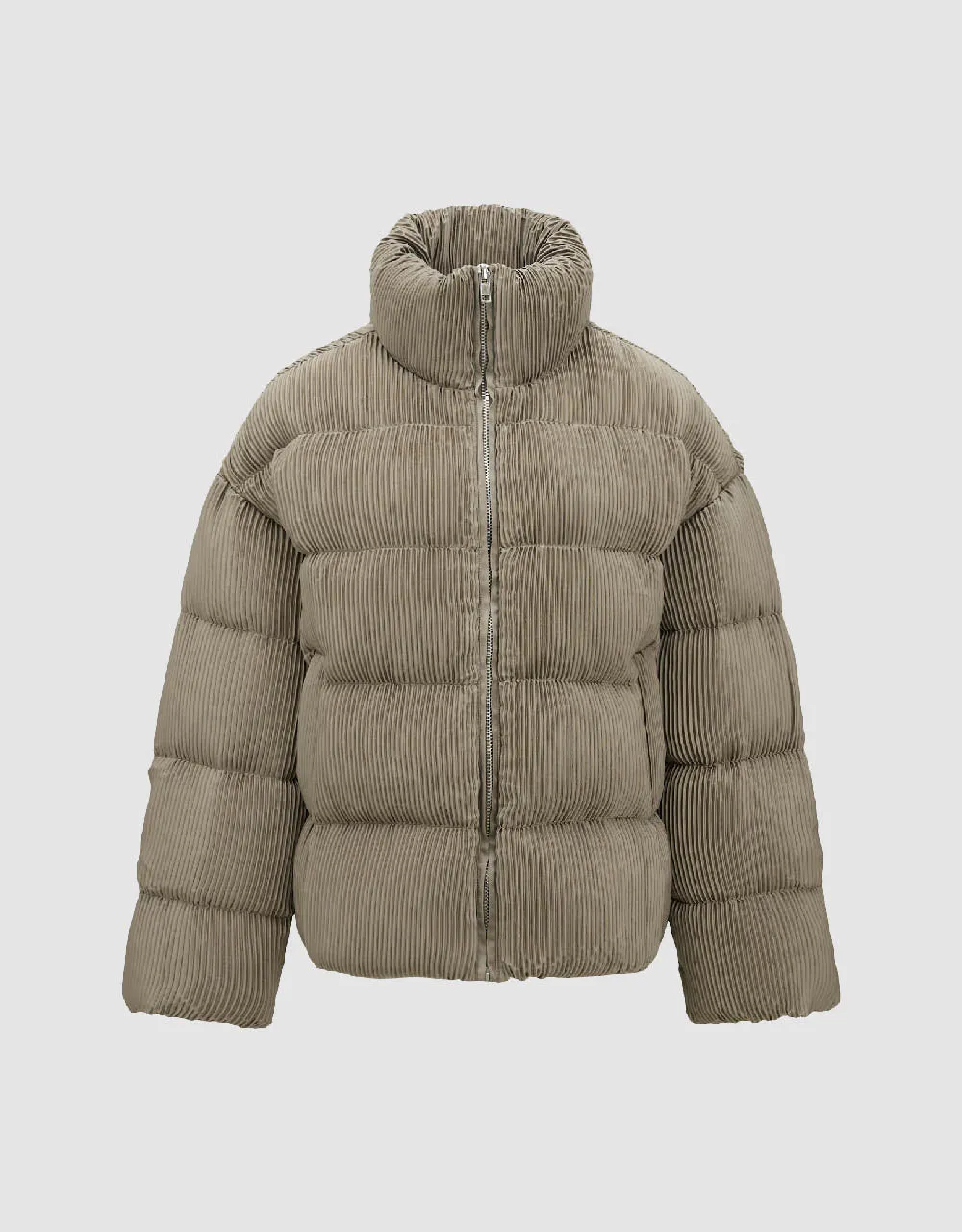 Textured Stand Collar Down Jacket sold by Urban Revivo product image thumbnail 2