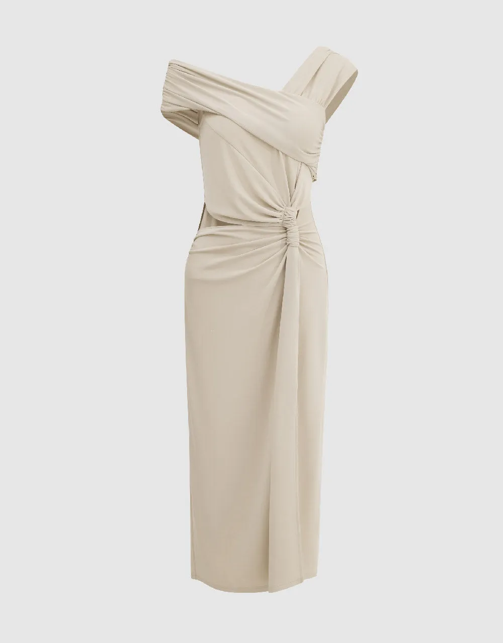 Sleeveless Off-Shoulder Skinny Dress sold by Urban Revivo product image thumbnail 4