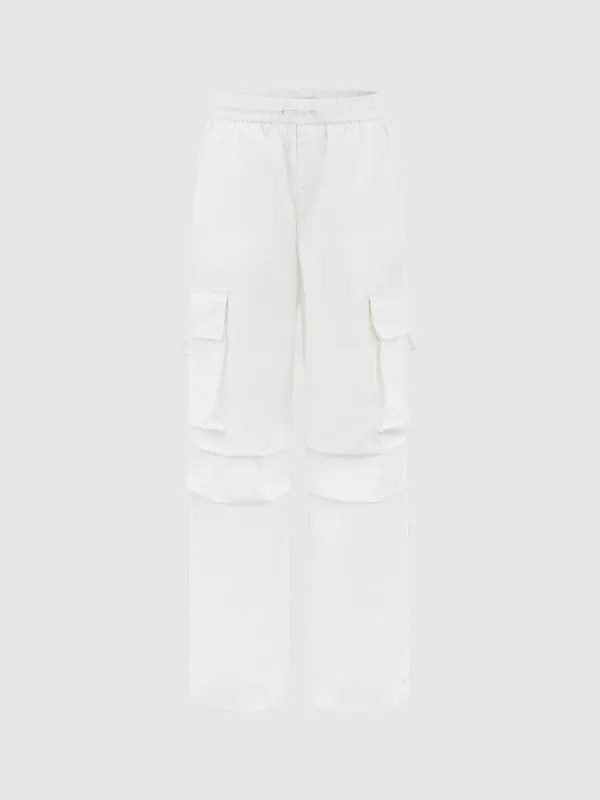 Drawstring Waist Loose Jeans sold by Urban Revivo