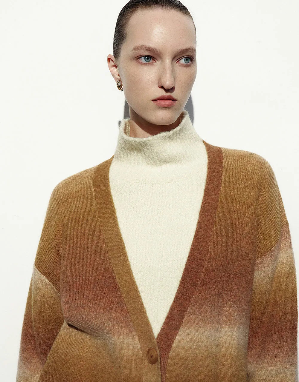 V-Neck Knitted Cardigan sold by Urban Revivo product image thumbnail 4