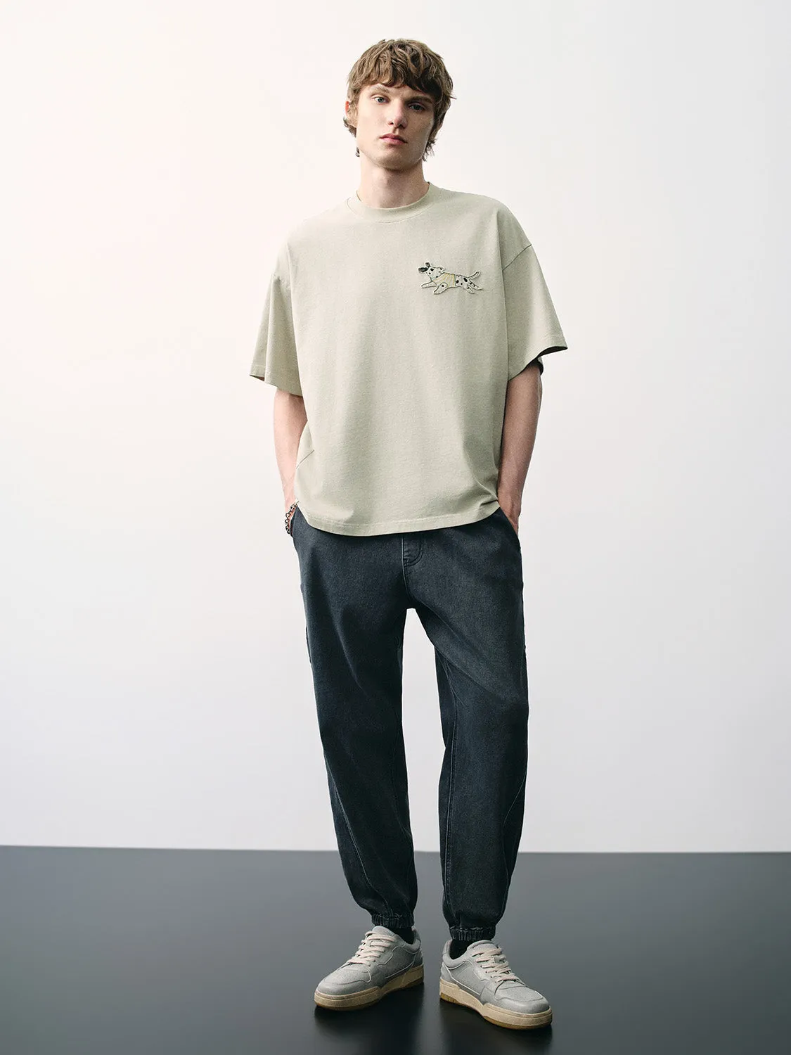 Drawstring Waist Loose Jeans sold by Urban Revivo product image thumbnail 5