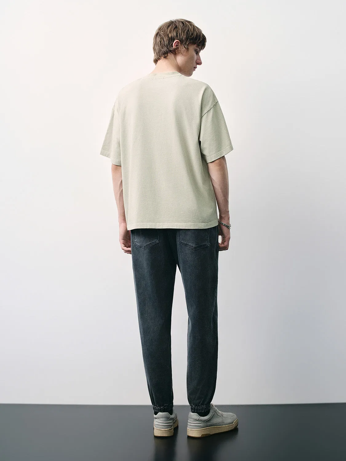 Drawstring Waist Loose Jeans sold by Urban Revivo product image thumbnail 4