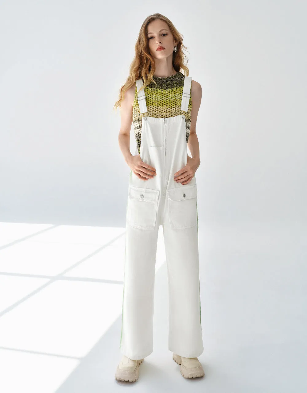 Denim Overall With Pockets sold by Urban Revivo