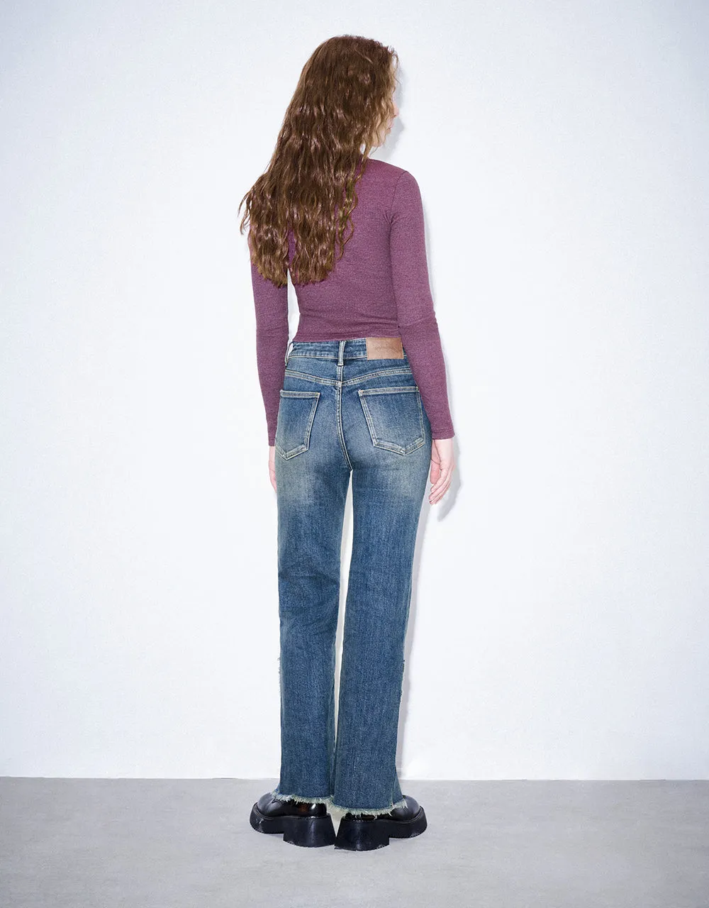 Zipper Front Printed Crew Neck Shirt sold by Urban Revivo product image thumbnail 4