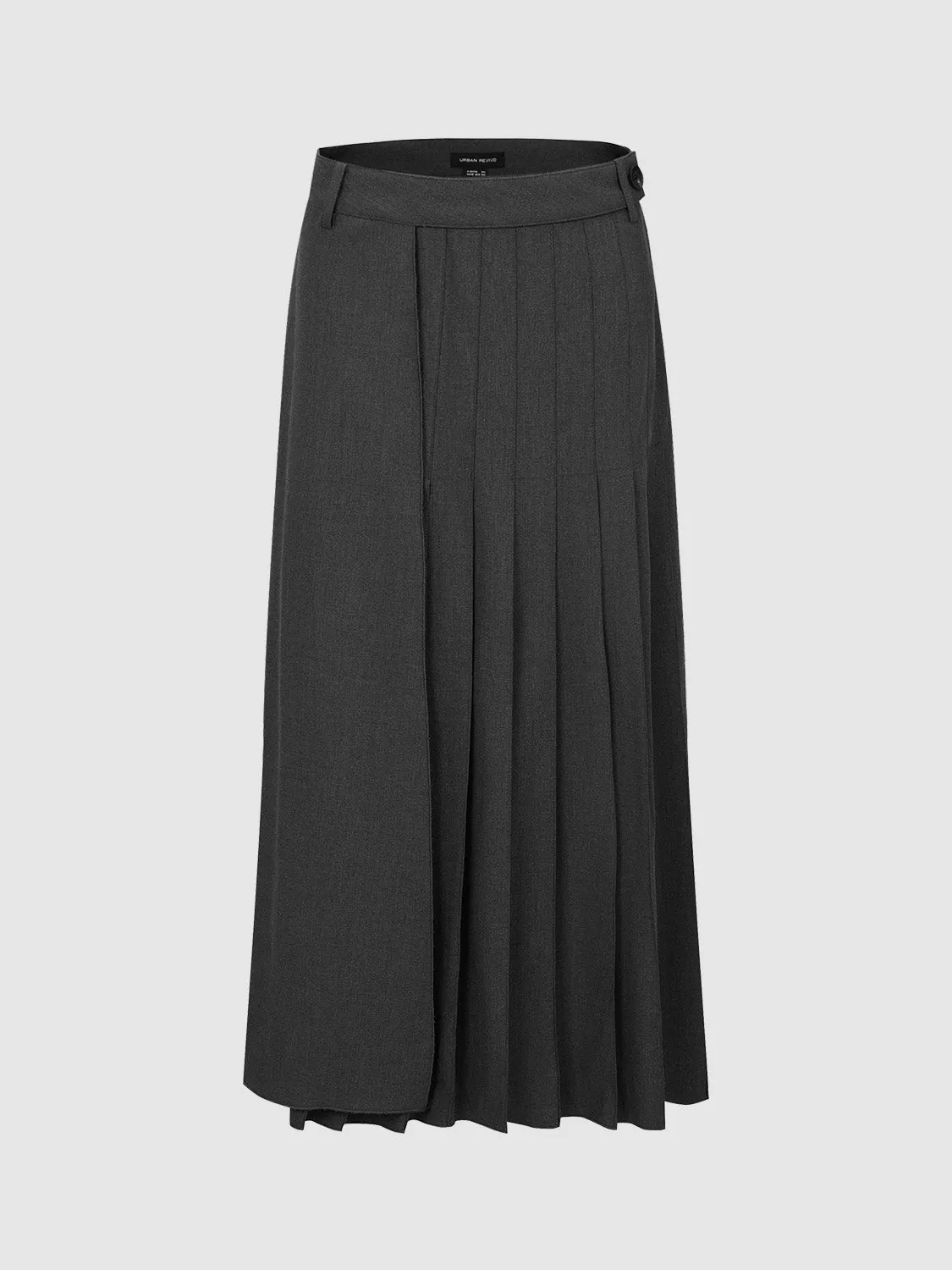 Pleated Loose A-Line Skirt sold by Urban Revivo